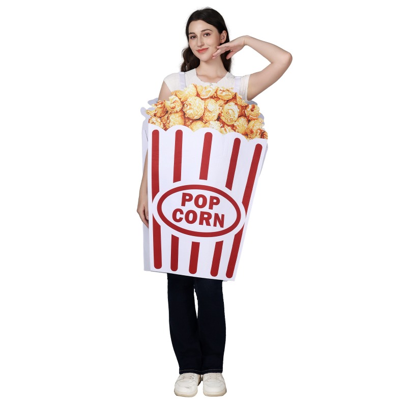 Popcorn - Yeni Cadılar Bayramı Cosplay Kostümü Komik